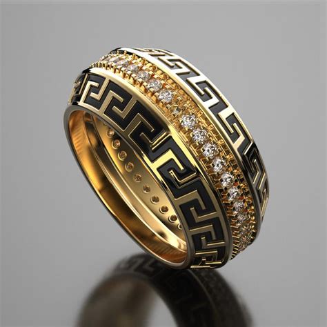 versace real gold ring|versace wedding ring.